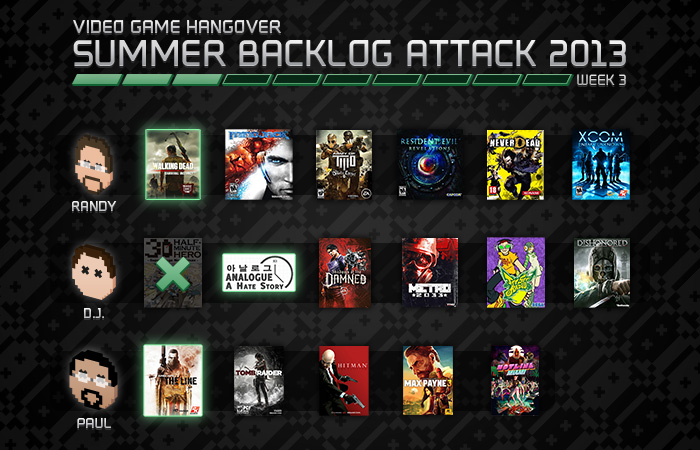 Summer Backlog Attack 2013: Week 3
